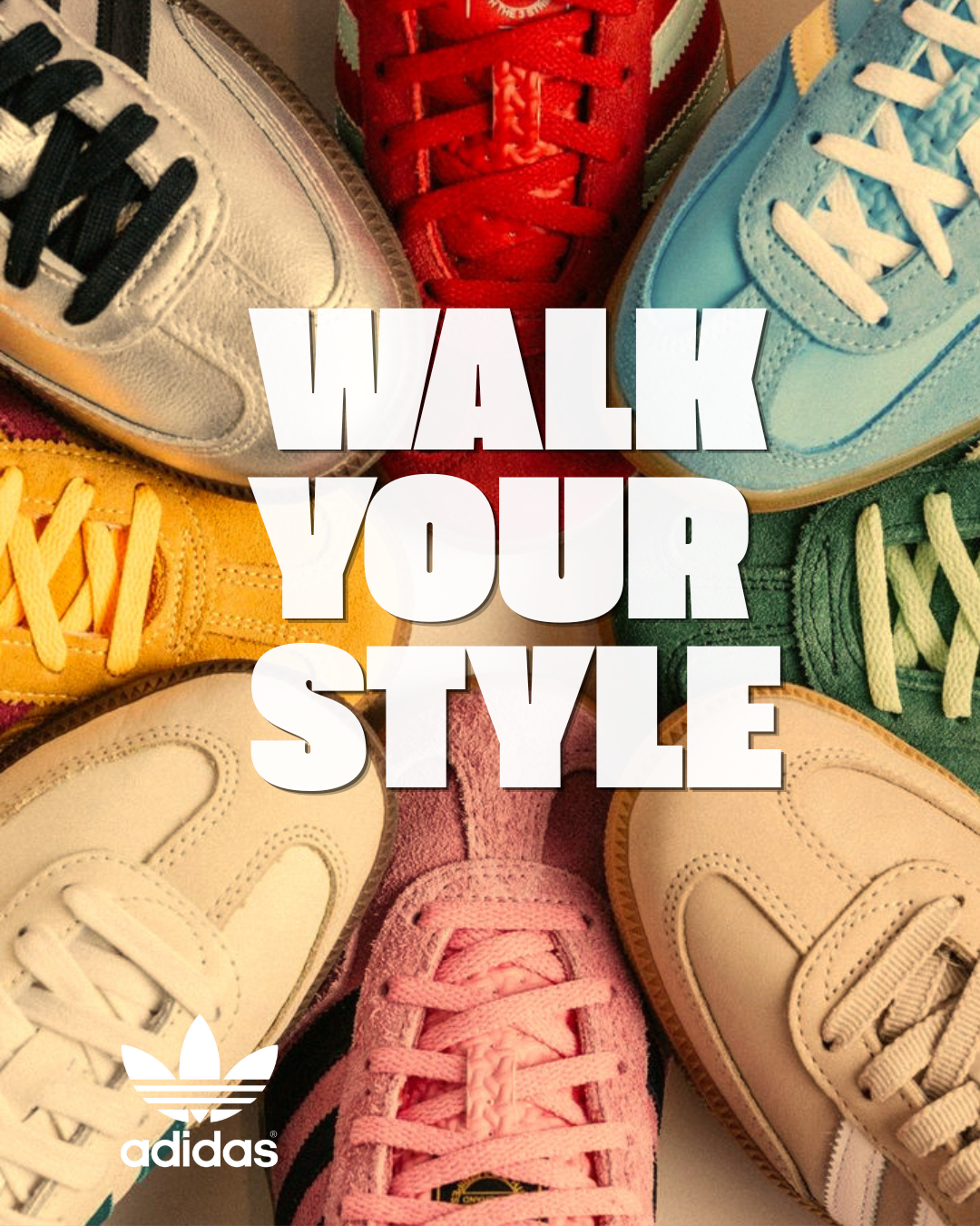 Adidas poster-style Samba visual